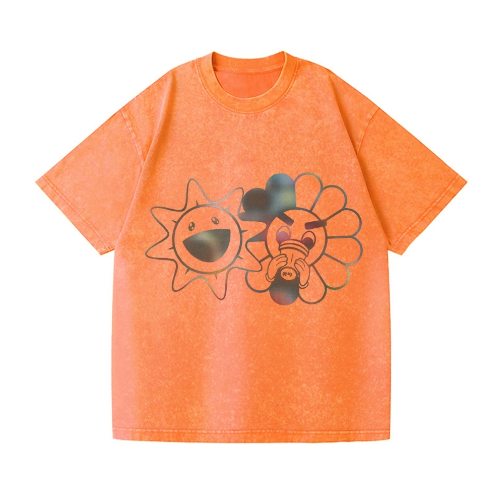 TM Sunflower Vintage Wash Japanese Design T-Shirt
