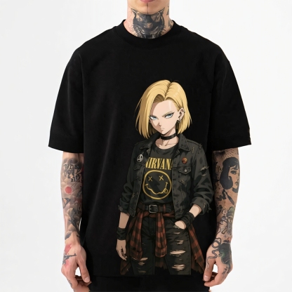 Android 18 Japanese Style Classic Tee
