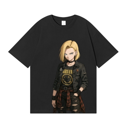 Android 18 Japanese Style Classic Tee