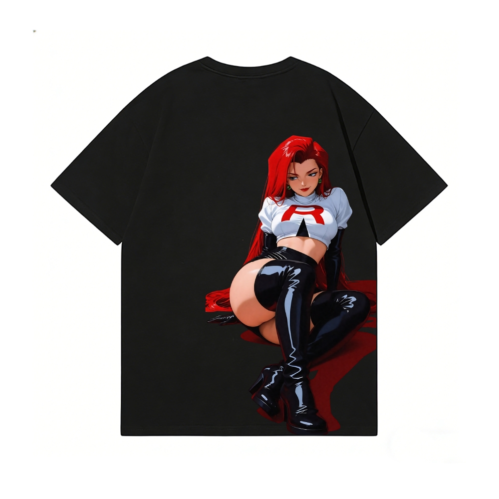 Rocket Girl Jessie Back Art Cotton Tee