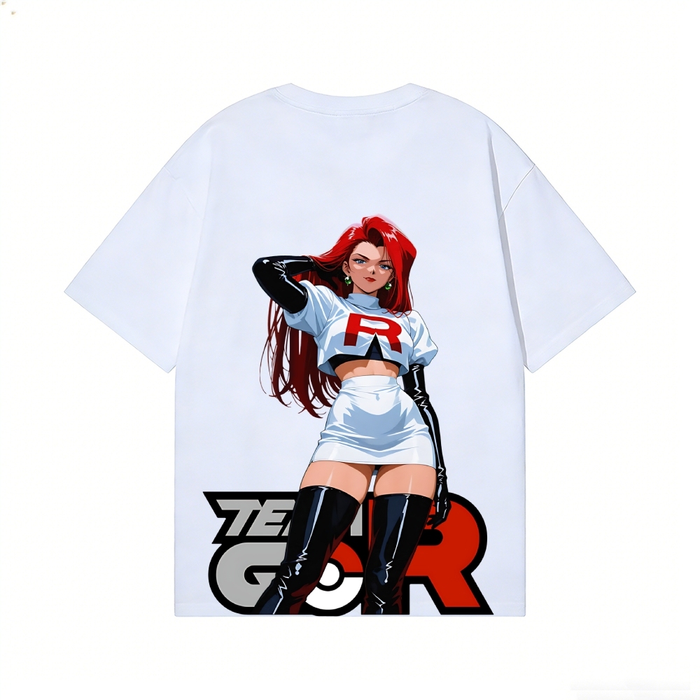 Rocket Girl Jessie Back Art Cotton Tee