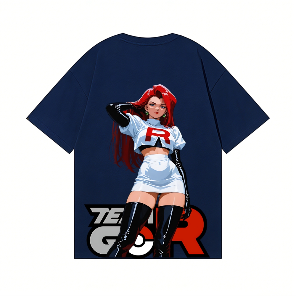 Rocket Girl Jessie Back Art Cotton Tee
