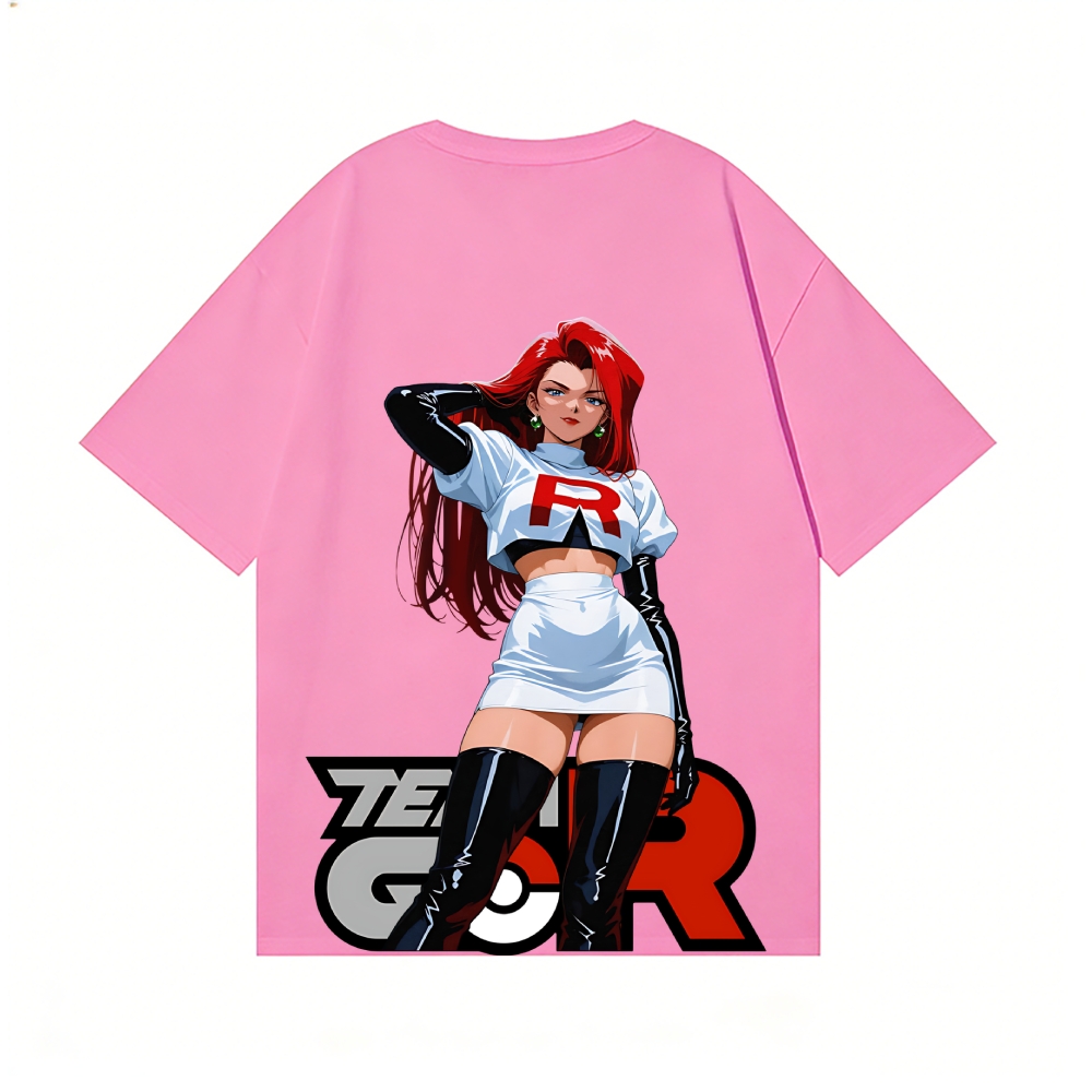 Rocket Girl Jessie Back Art Cotton Tee