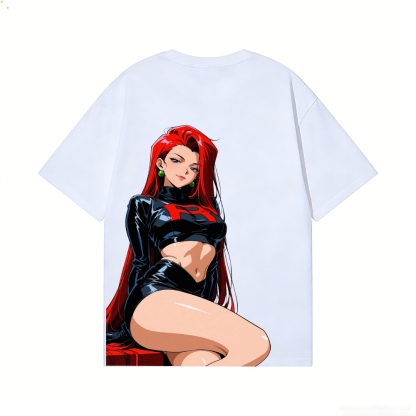 Rocket Girl Jessie Back Art Cotton Tee