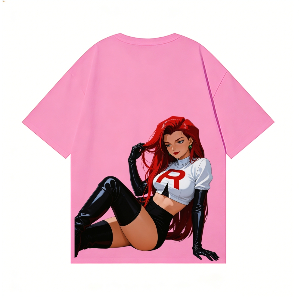 Rocket Girl Jessie Back Art Cotton Tee
