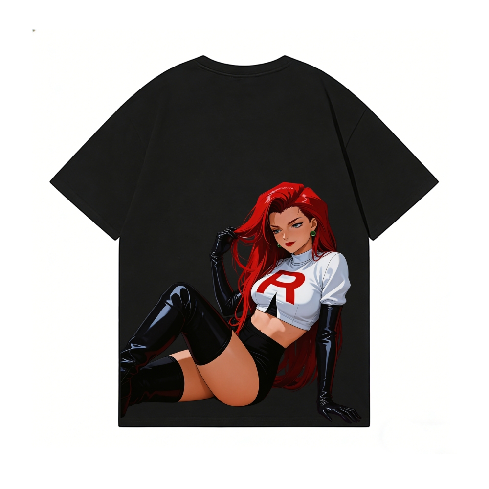 Rocket Girl Jessie Back Art Cotton Tee