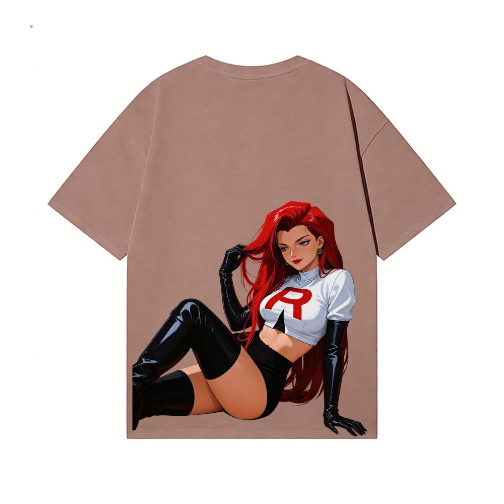 Rocket Girl Jessie Back Art Cotton Tee