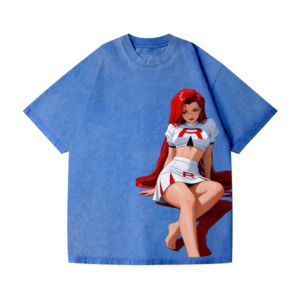 Rocket Girl Jessie Rocket Girl Vintage Wash Japanese Design T-Shirt