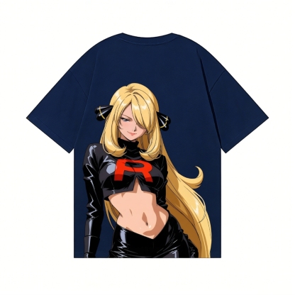 Rocket Girl Cynthia Back Art Cotton Tee