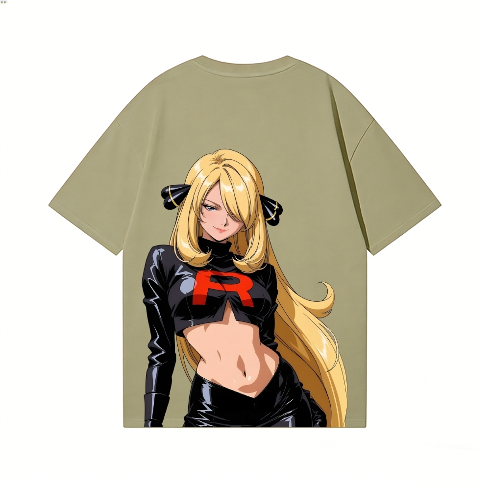 Rocket Girl Cynthia Back Art Cotton Tee