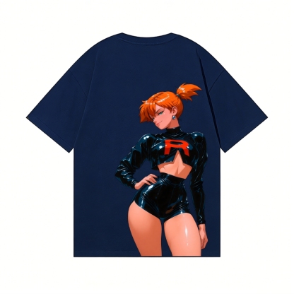 Rocket Girl Misty Back Art Cotton Tee