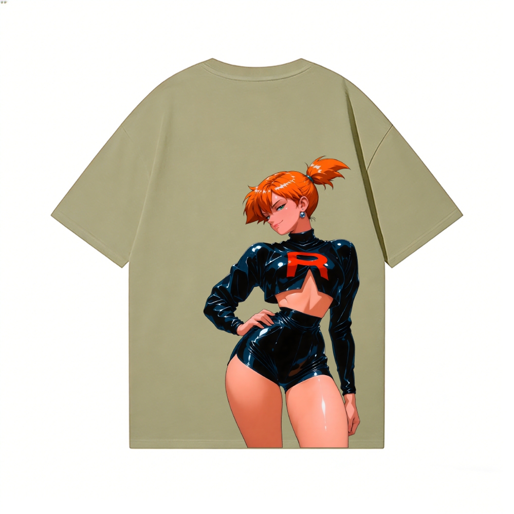 Rocket Girl Misty Back Art Cotton Tee