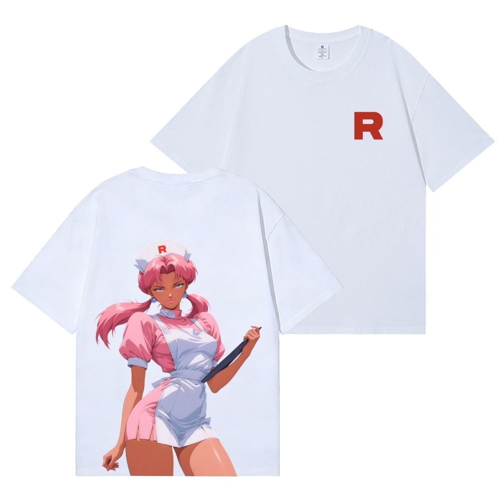 Nurse Joy Back Art Cotton Tee