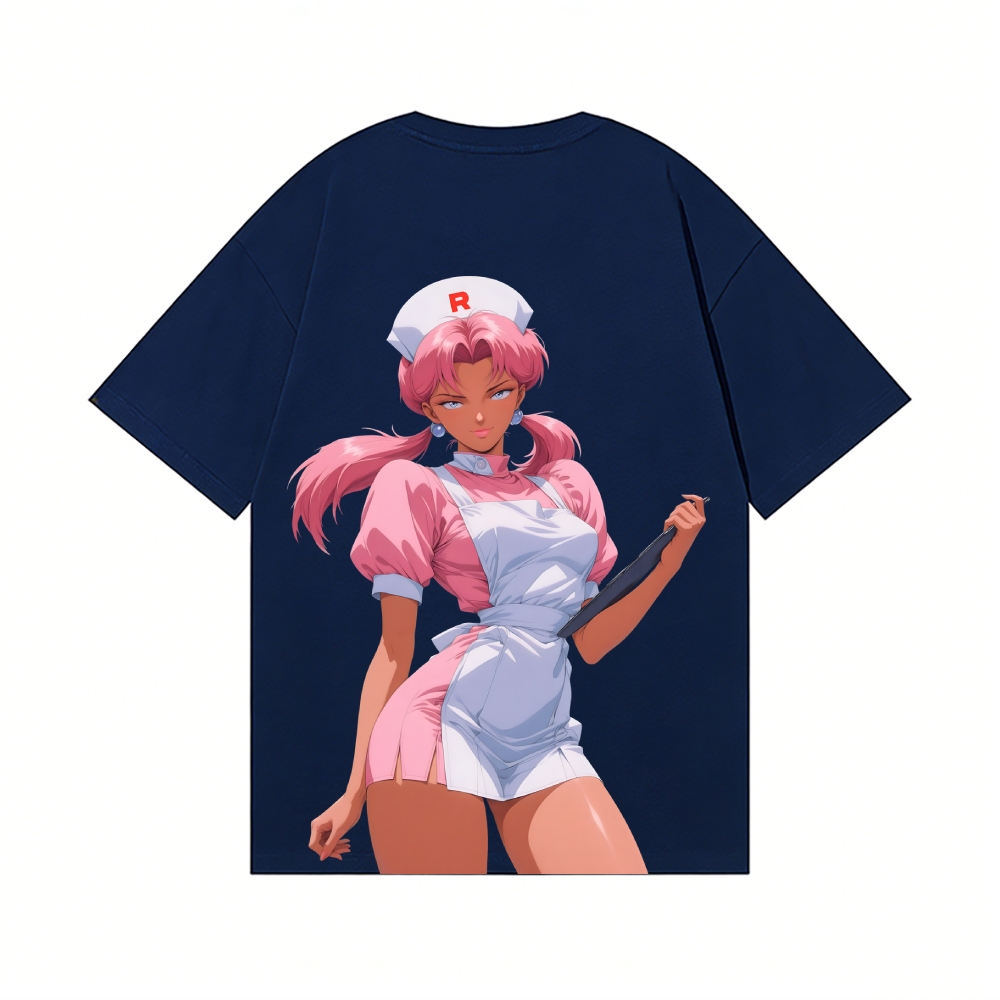 Nurse Joy Back Art Cotton Tee