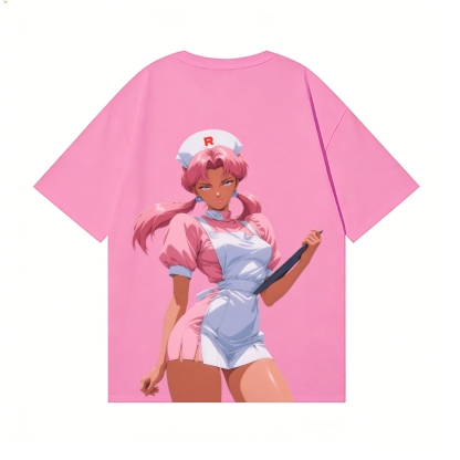 Nurse Joy Back Art Cotton Tee