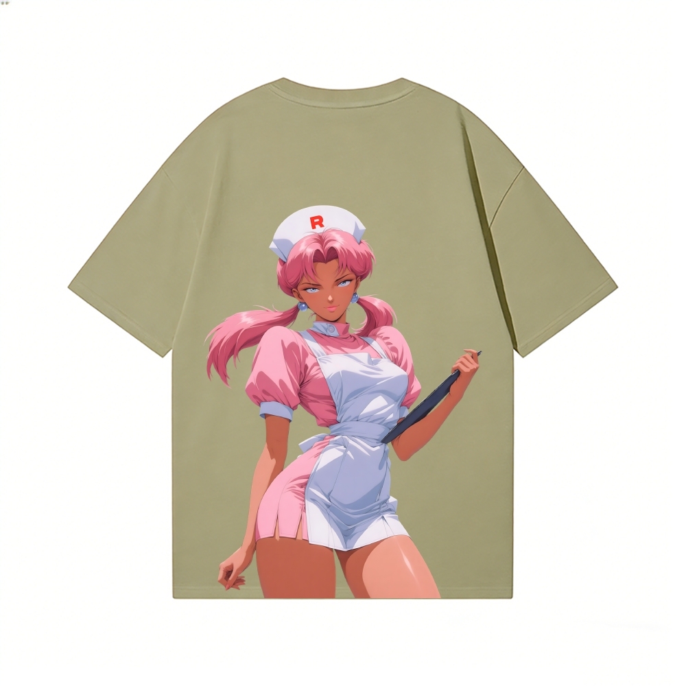Nurse Joy Back Art Cotton Tee