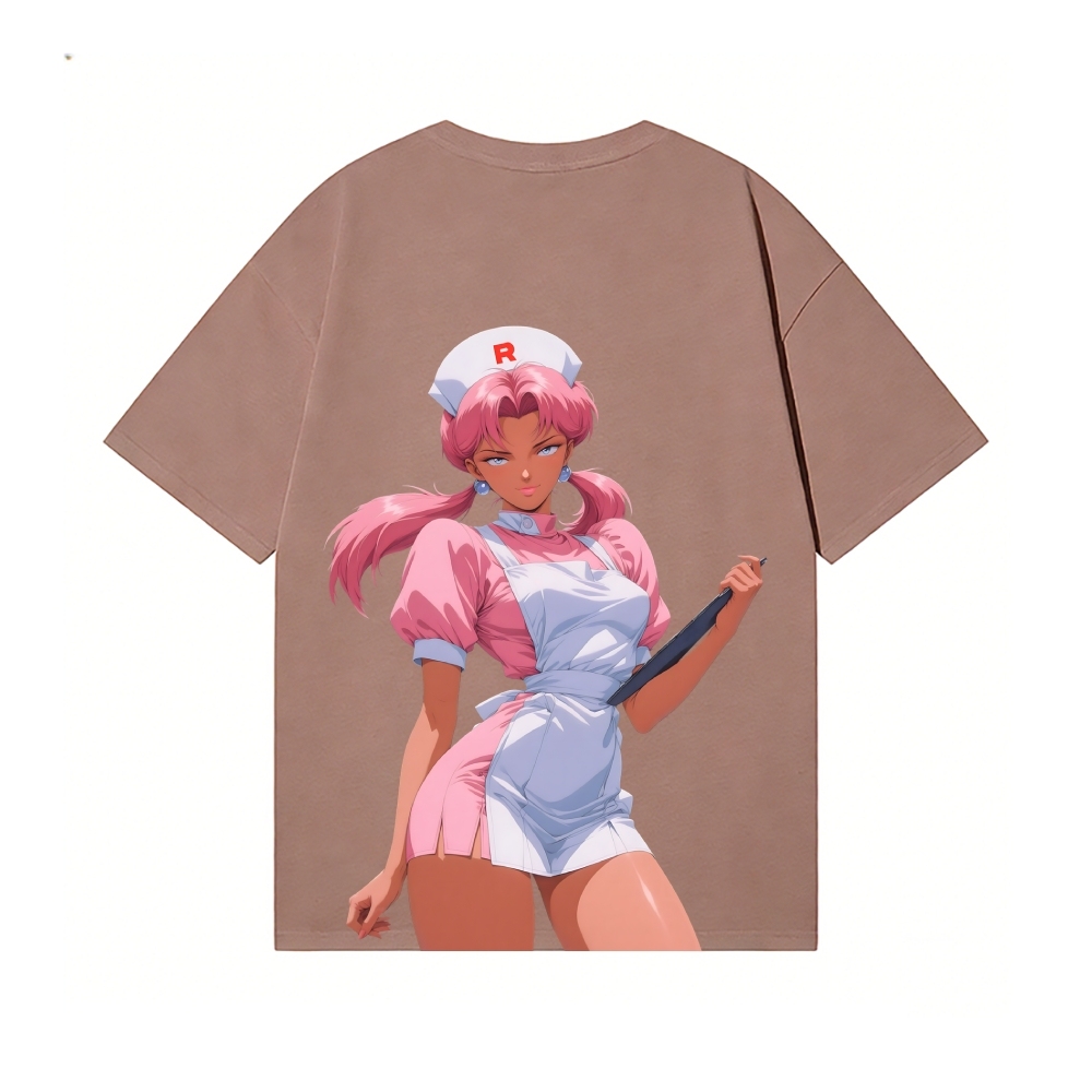 Nurse Joy Back Art Cotton Tee