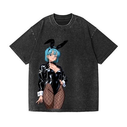 Dragon Ball Bulma Vintage Wash Japanese Design T-Shirt