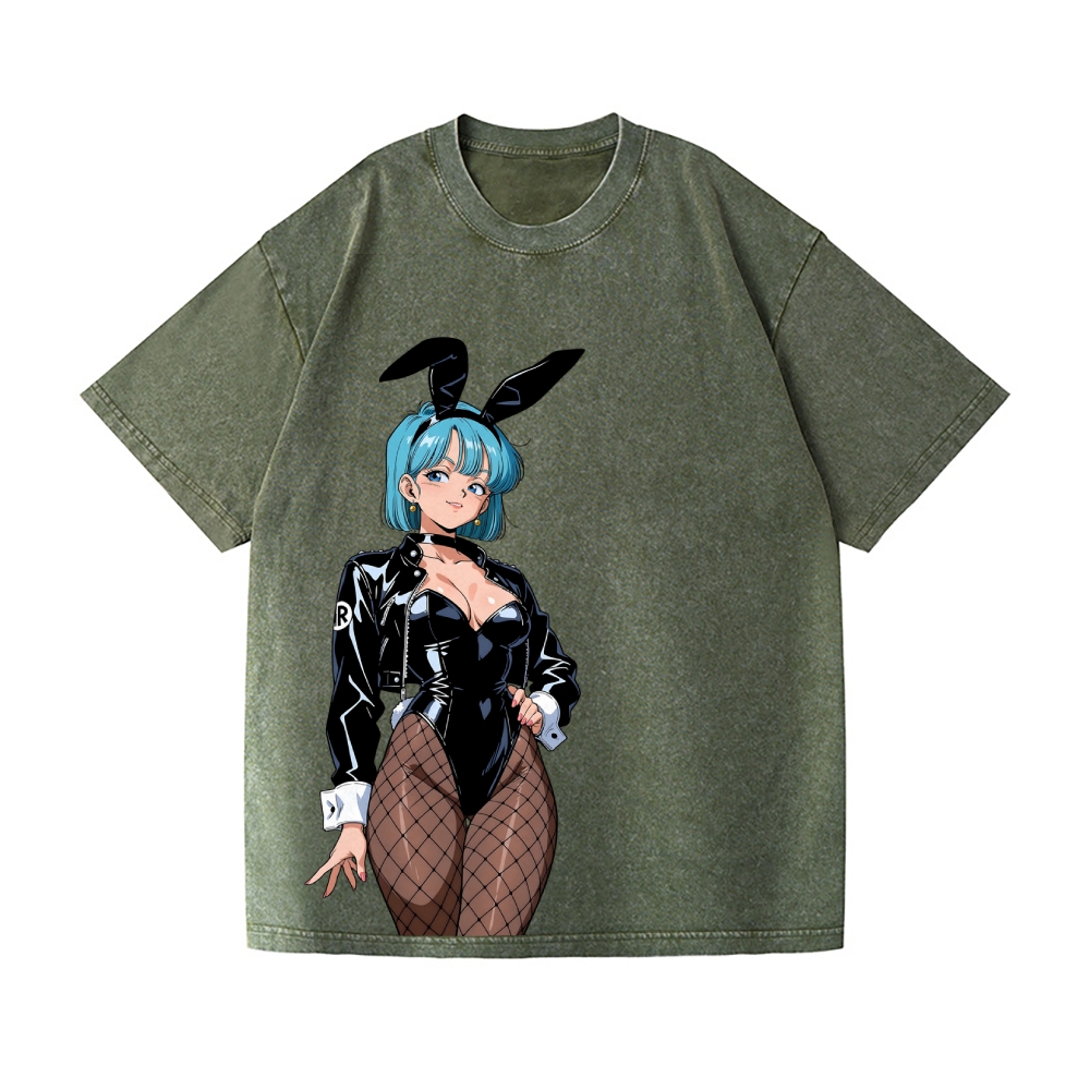 Dragon Ball Bulma Vintage Wash Japanese Design T-Shirt