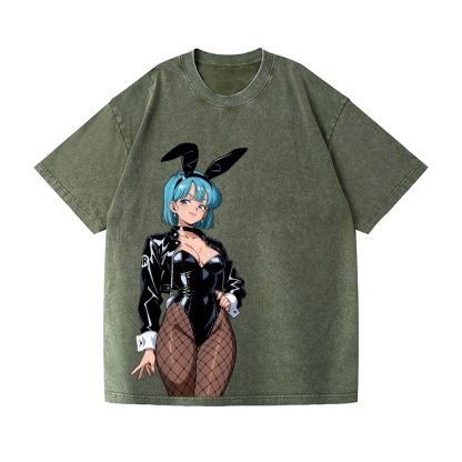 Dragon Ball Bulma Vintage Wash Japanese Design T-Shirt
