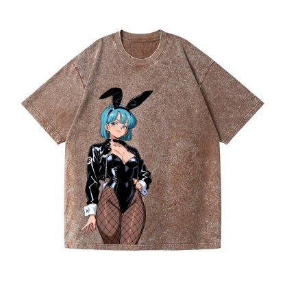 Dragon Ball Bulma Vintage Wash Japanese Design T-Shirt