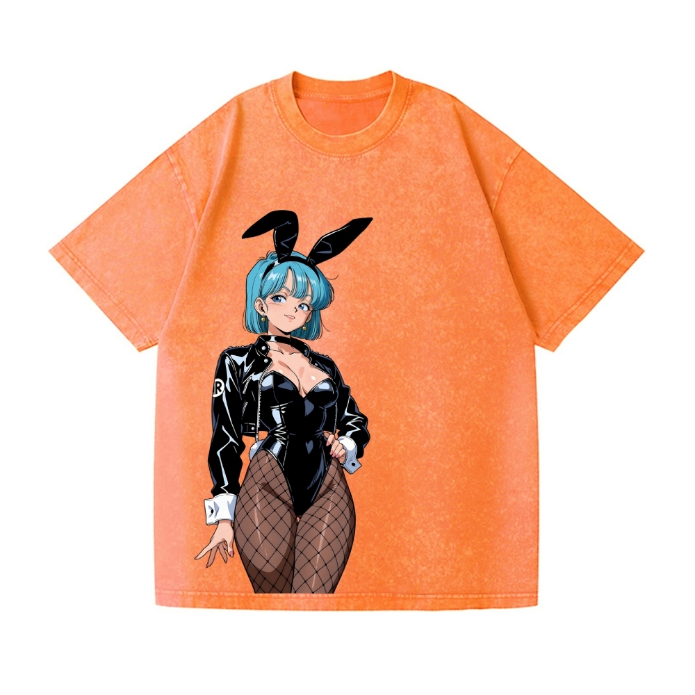 Dragon Ball Bulma Vintage Wash Japanese Design T-Shirt