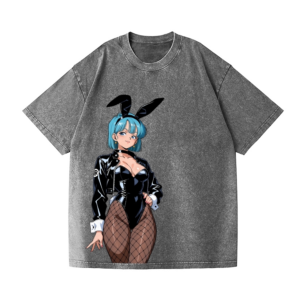 Dragon Ball Bulma Vintage Wash Japanese Design T-Shirt
