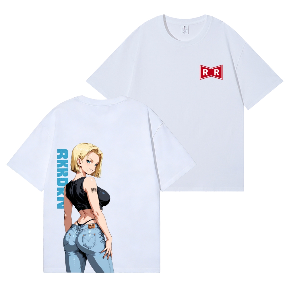 Android 18 Back Art Cotton Tee