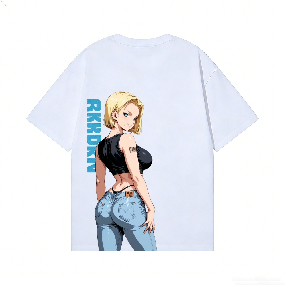 Android 18 Back Art Cotton Tee
