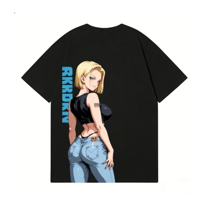 Android 18 Back Art Cotton Tee