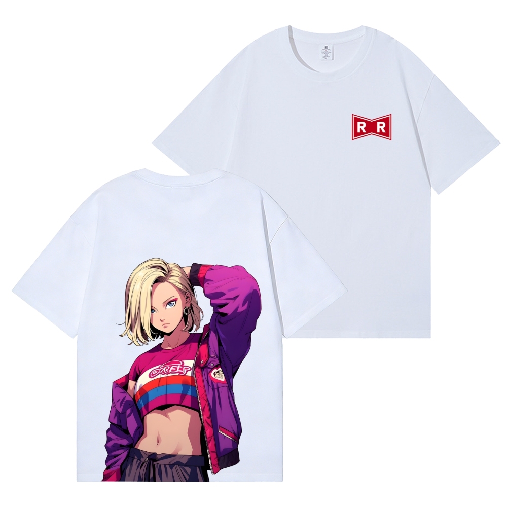 Android 18 Back Art Cotton Tee