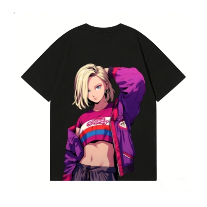 Android 18 Back Art Cotton Tee