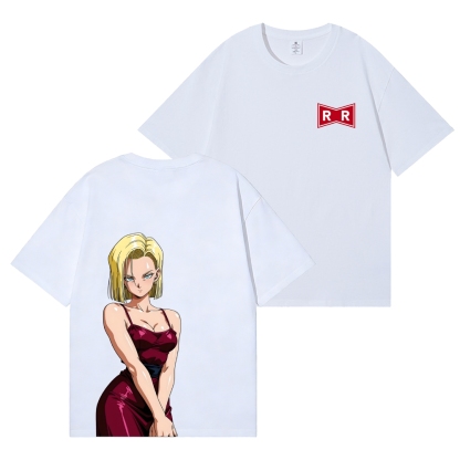 Android 18 Back Art Cotton Tee