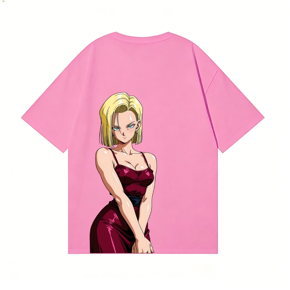 Android 18 Back Art Cotton Tee