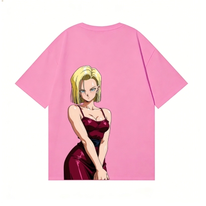Android 18 Back Art Cotton Tee