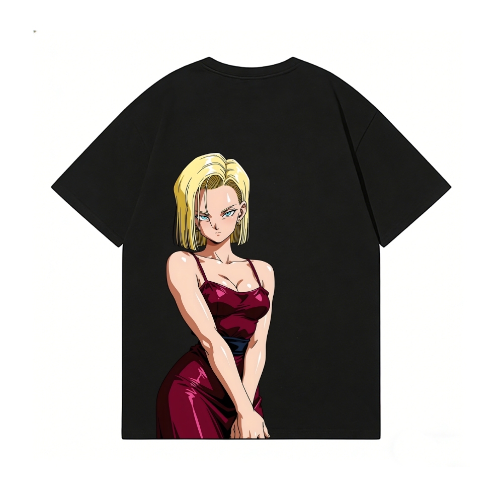 Android 18 Back Art Cotton Tee