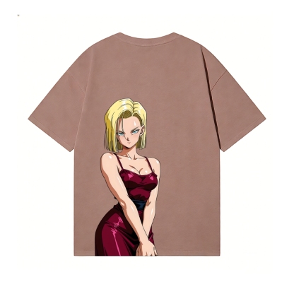 Android 18 Back Art Cotton Tee