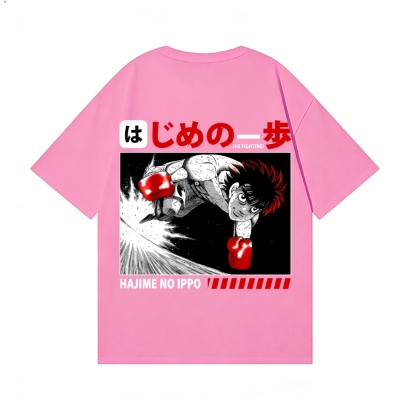Hajime No Ippo Back Art Cotton Tee