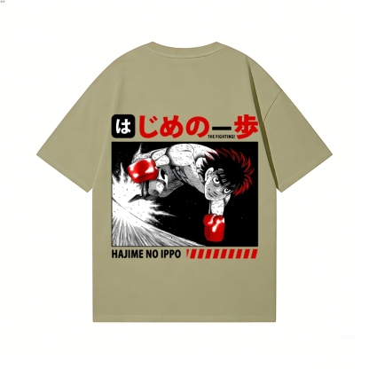 Hajime No Ippo Back Art Cotton Tee