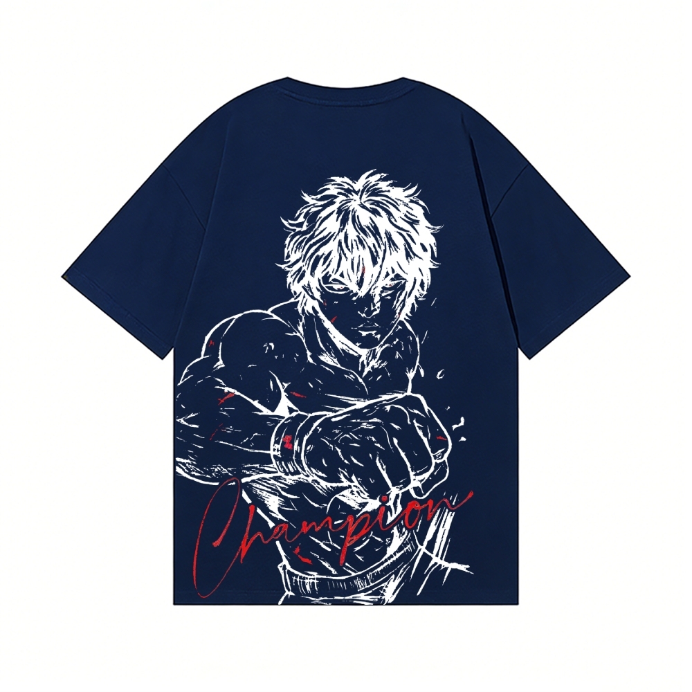 Baki the Grappler Back Art Cotton Tee