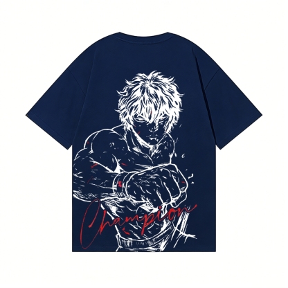Baki the Grappler Back Art Cotton Tee