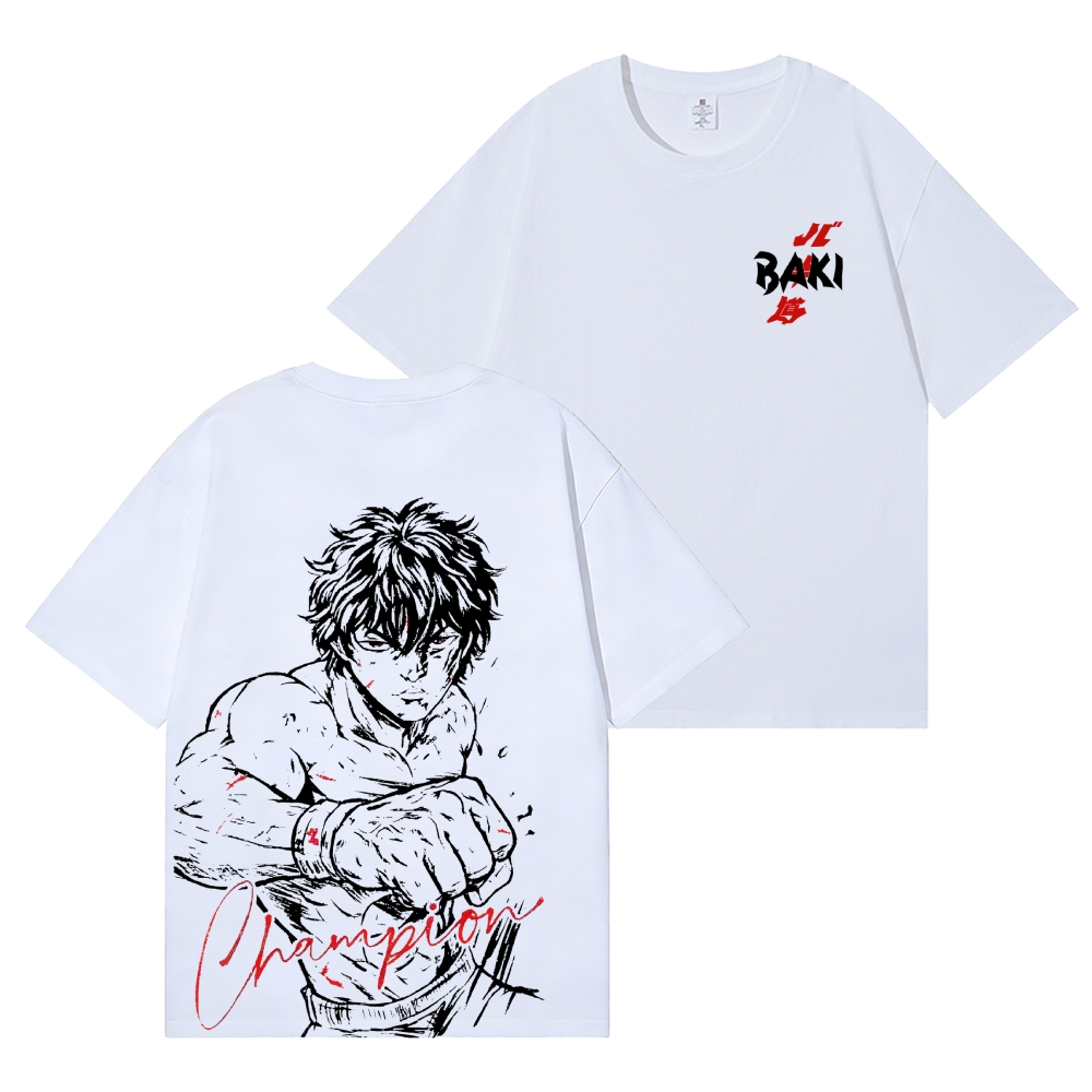 Baki the Grappler Back Art Cotton Tee