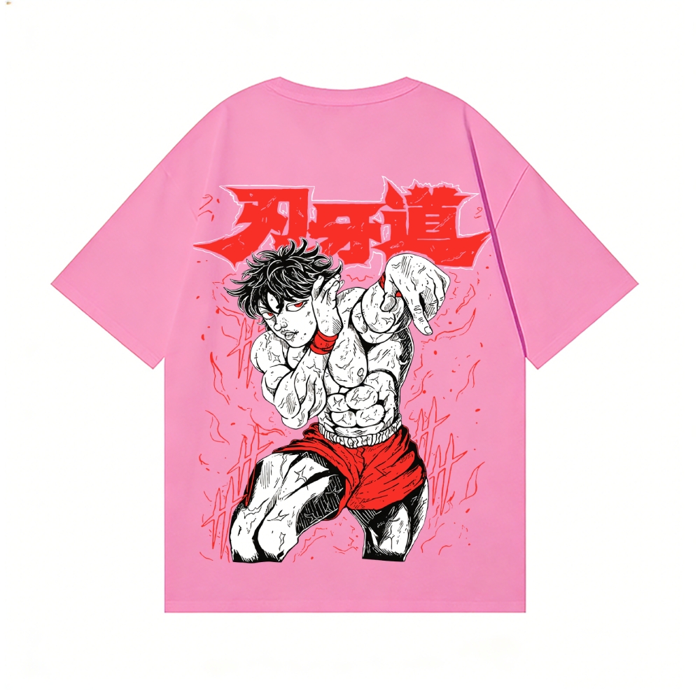 Baki the Grappler Back Art Cotton Tee