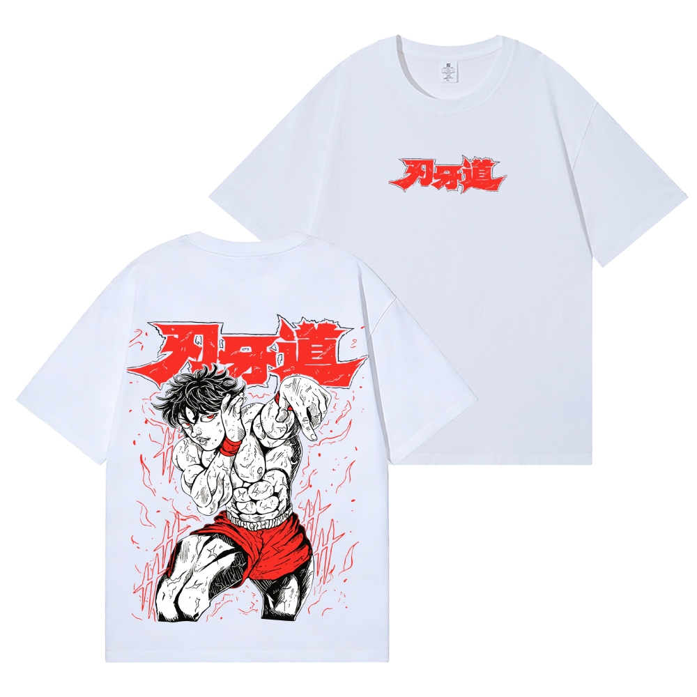 Baki the Grappler Back Art Cotton Tee