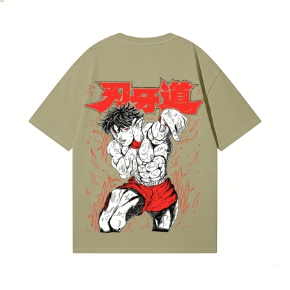 Baki the Grappler Back Art Cotton Tee