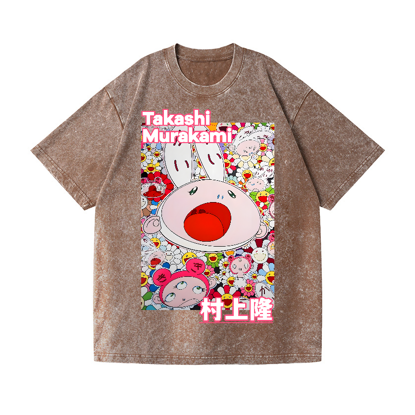 Rabbit TM Vintage Wash Japanese Design T-Shirt