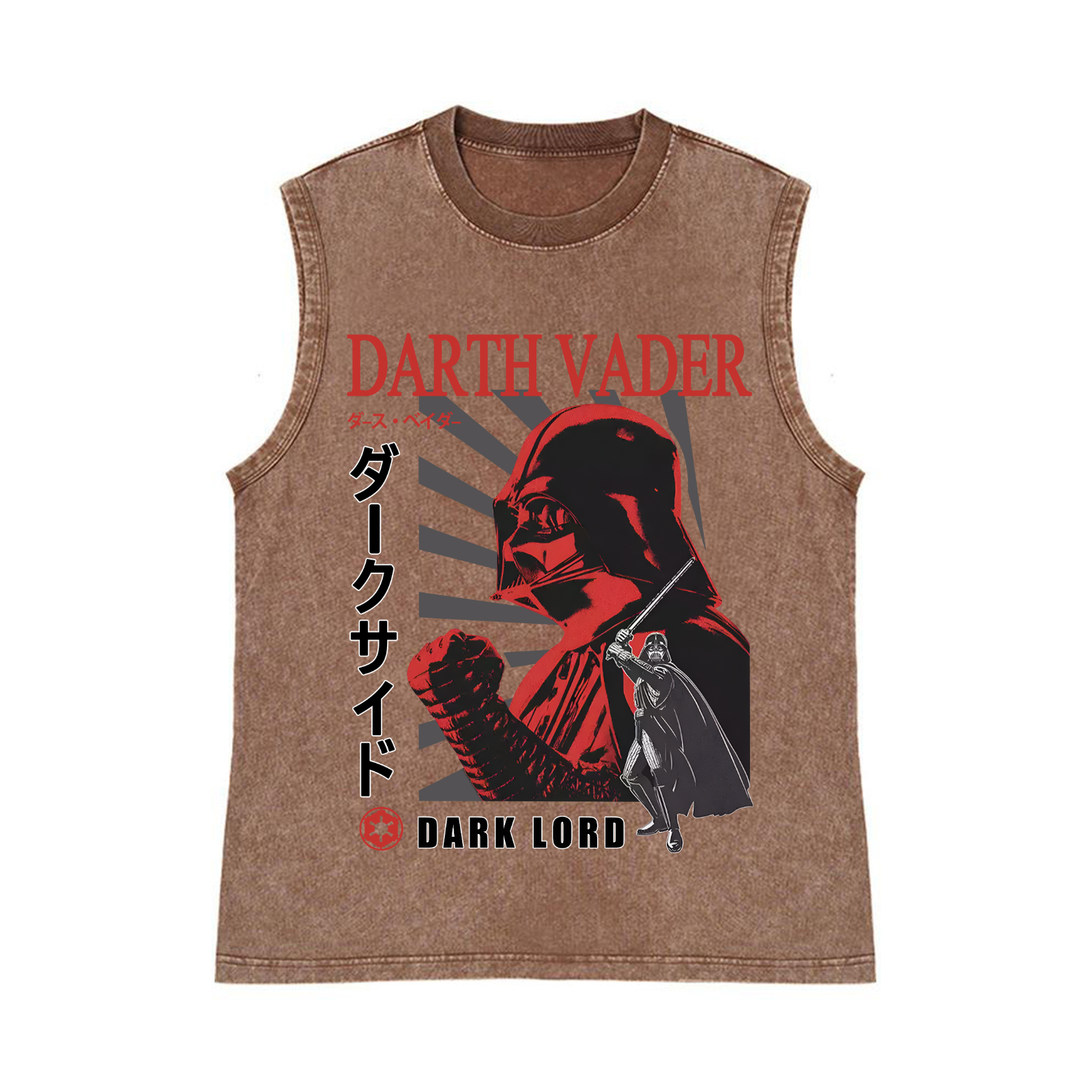 Star Wars Darth Vader Pure Cotton Wash-Dyed Sleeveless Tank Top
