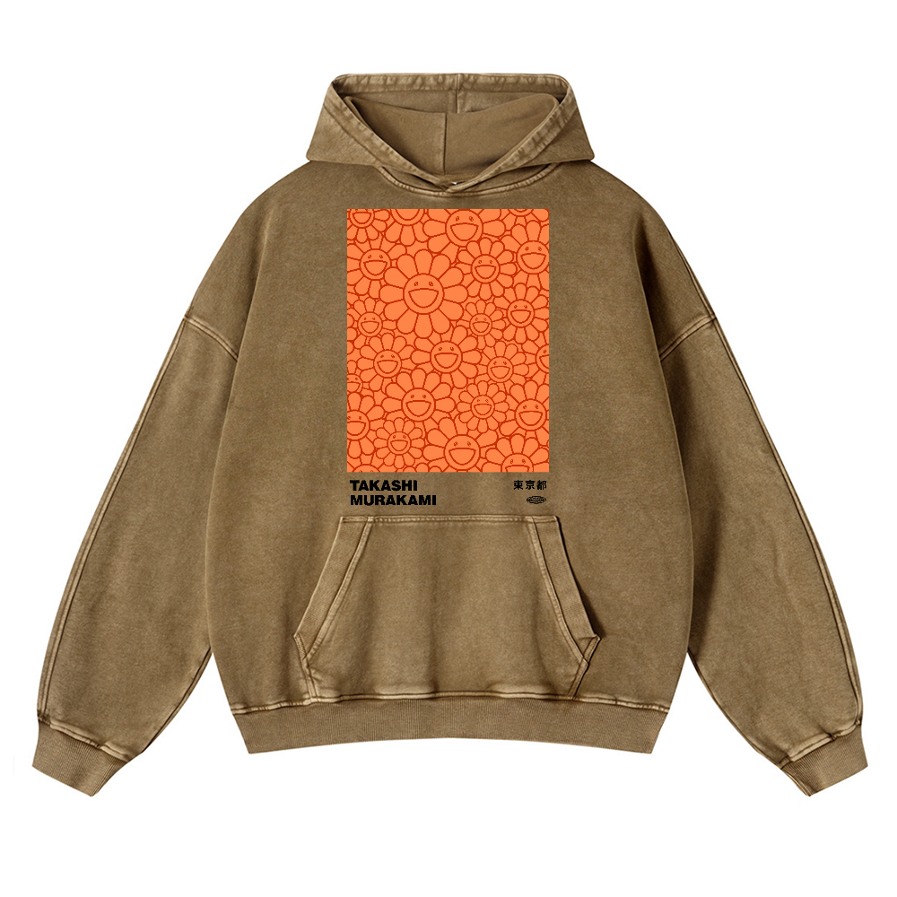 Sunflower TM Vintage Washed Thick Cotton Hoodie