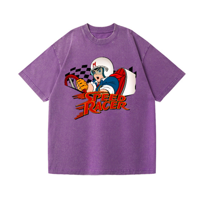 Speed Racer Vintage Wash Japanese Design T-Shirt