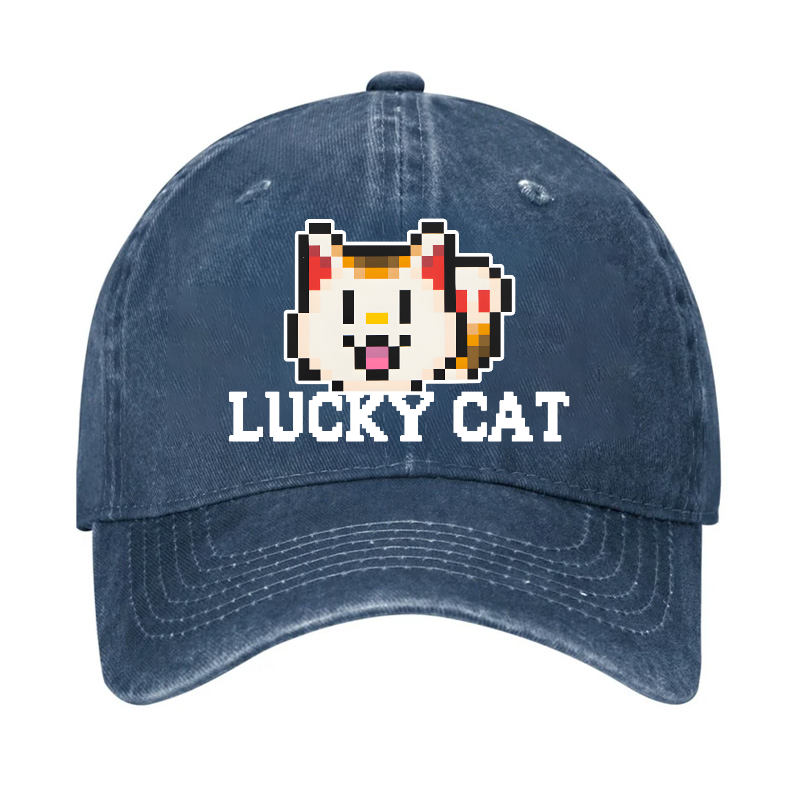 TM Lucky Cat Vintage Cotton Cap